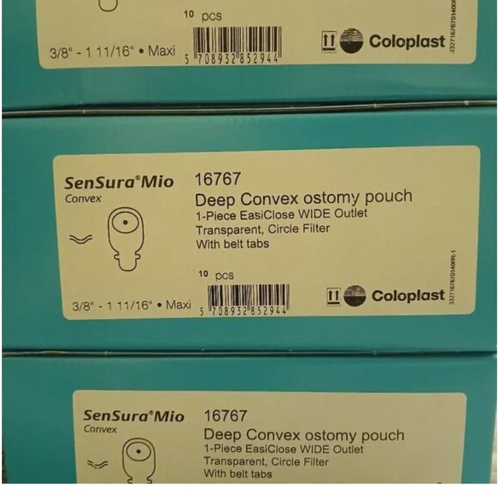 16767 Coloplast Sensuro Mio Deep Convex ostomy pouches